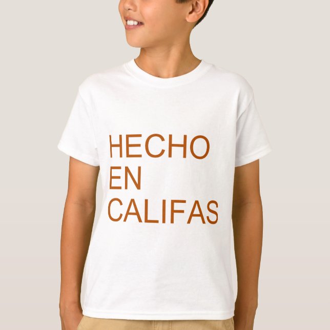Camiseta En Califas de Hecho (Anverso)