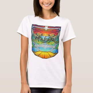 CAMISETA EN CAMISETA DE LAS MUJERES LUMINOSAS (DEL