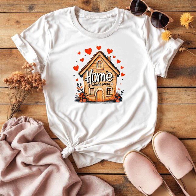Camiseta En Casa Es Donde Mamá Está | Día de la Madre Senti (Subido por el creador)