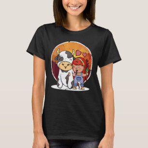 Camiseta En Casa Es Donde Mis Vacas Son Fa De Bovinos De Va