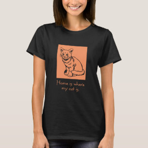 Camiseta En casa está mi gato