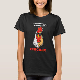 Camiseta En Caso De Emergencia Traiga Mi Granja De Pollos