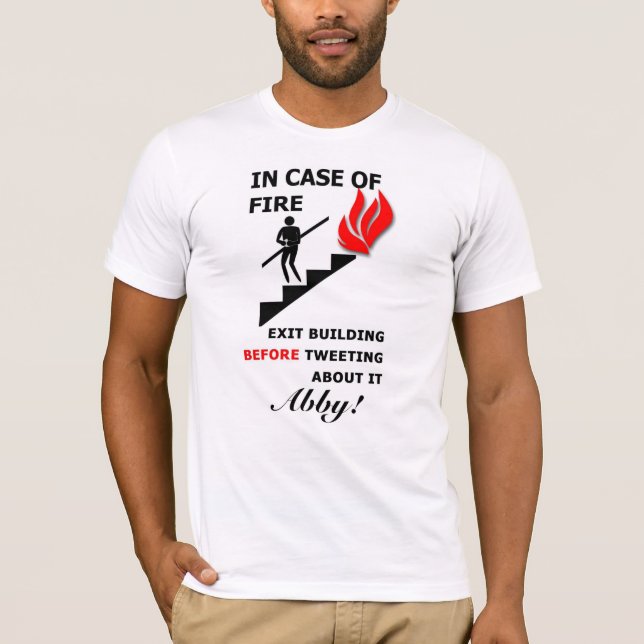 Camiseta En caso del fuego (Anverso)