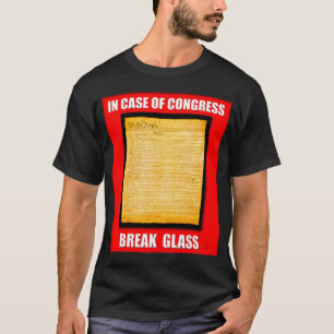 Camiseta En caso del vidrio de la rotura del congreso