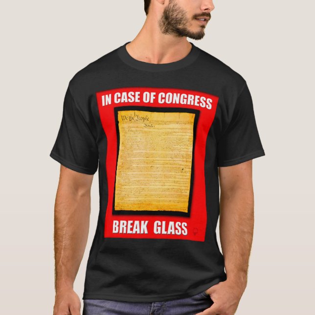 Camiseta En caso del vidrio de la rotura del congreso