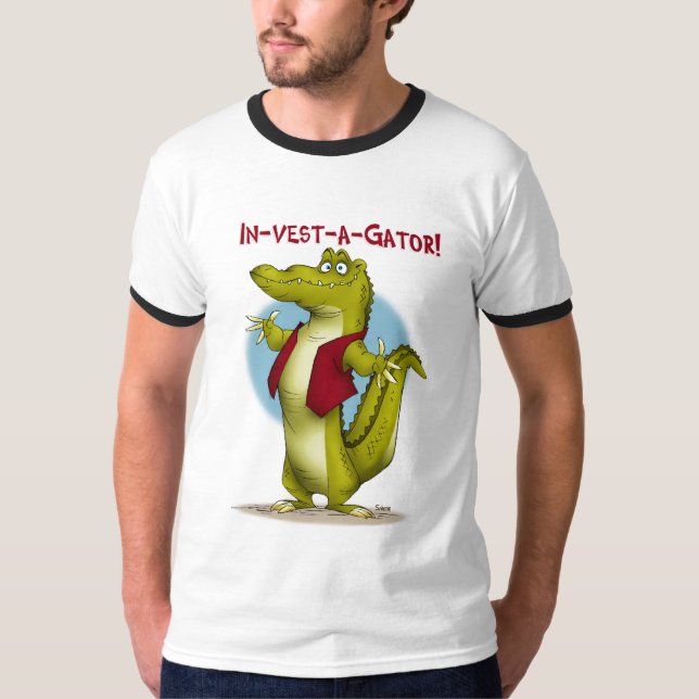 Camiseta ¡en-chaleco-uno-cocodrilo! (Anverso)