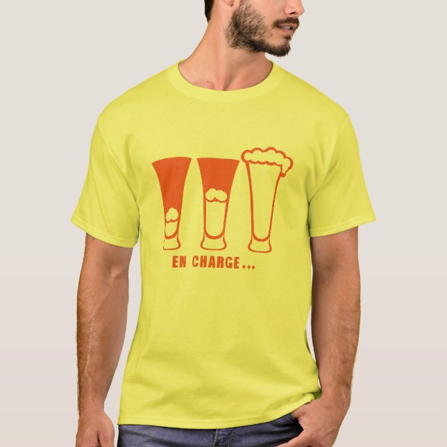 Camiseta en charge alcool humour biere 902 (Anverso)