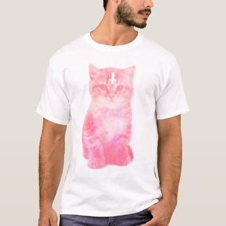 Camiseta en colores pastel cruzada invertida del