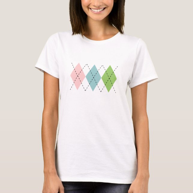 Camiseta en colores pastel de Argyle (Anverso)