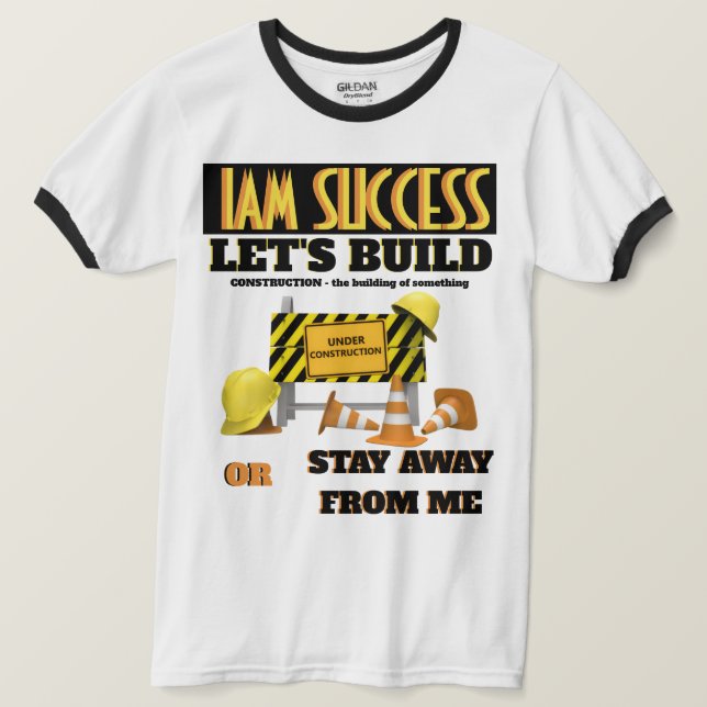 Camiseta EN CONSTRUCCIÓN (Anverso del diseño)