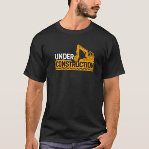 Camiseta En Construcción, Construcción, Construcción, Const