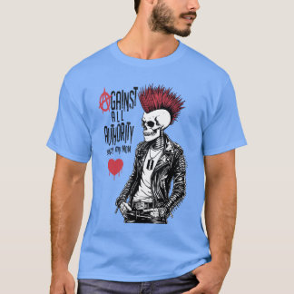 Camiseta En contra de toda la autoridad excepto mi mamá Div