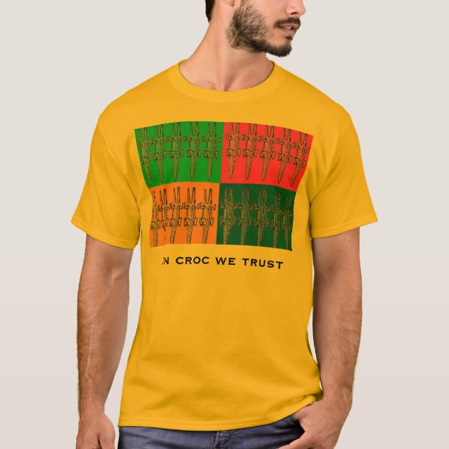 Camiseta en croc confiamos en (Anverso)