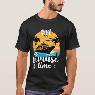 Camiseta En Crucero Tiempo Playa Vacaciones De Verano Coinc