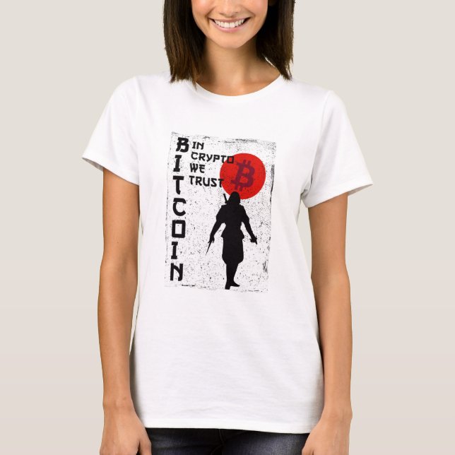 Camiseta En Crypto Confiamos - Bitcoin Samurai (Anverso)