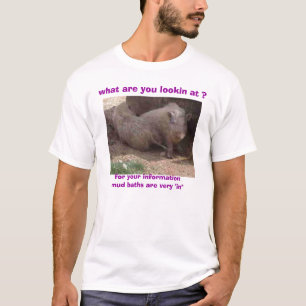 Camiseta ¿En cuál usted lookin, en cuál es usted lookin?