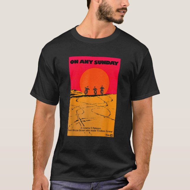 Camiseta En cualquier Poster de películas de motocicletas c (Anverso)