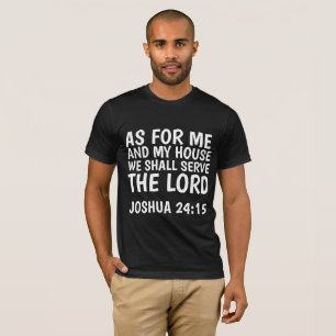 CAMISETA EN CUANTO A MÍ Y A MI CASA, SERVIREMOS AL SEÑOR