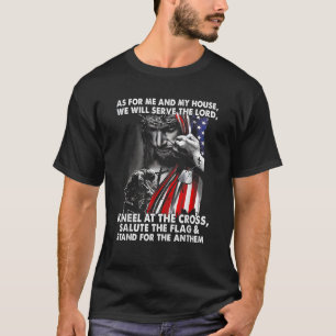 Camiseta En Cuanto A Mí Y A Mi Casa Serviremos Al Señor Kne