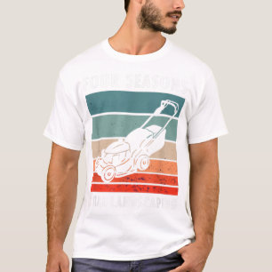 Camiseta En Cuatro Temporadas, El Césped Ajardinado Total Y