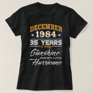 Camiseta En diciembre de 1984 35tos regalos del aniversario