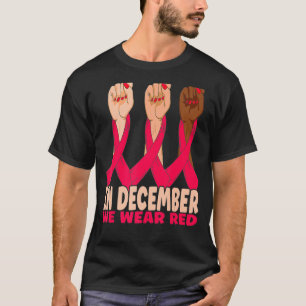 Camiseta En Diciembre Usamos Conciencia Sobre El SIDA En La
