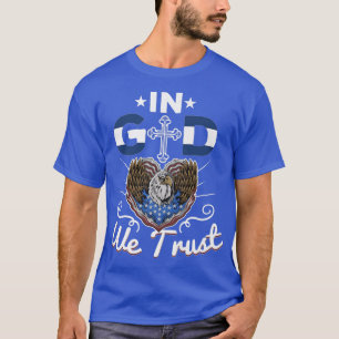 Camiseta En Dios confiamos, Eagle Bandera Americana Prima
