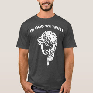 Camiseta En Dios Confiamos En El Diseño Artístico Que Jesús