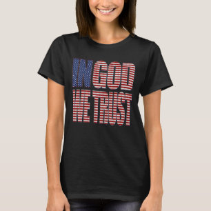 Camiseta En Dios confiamos en el patriótico cristiano ameri