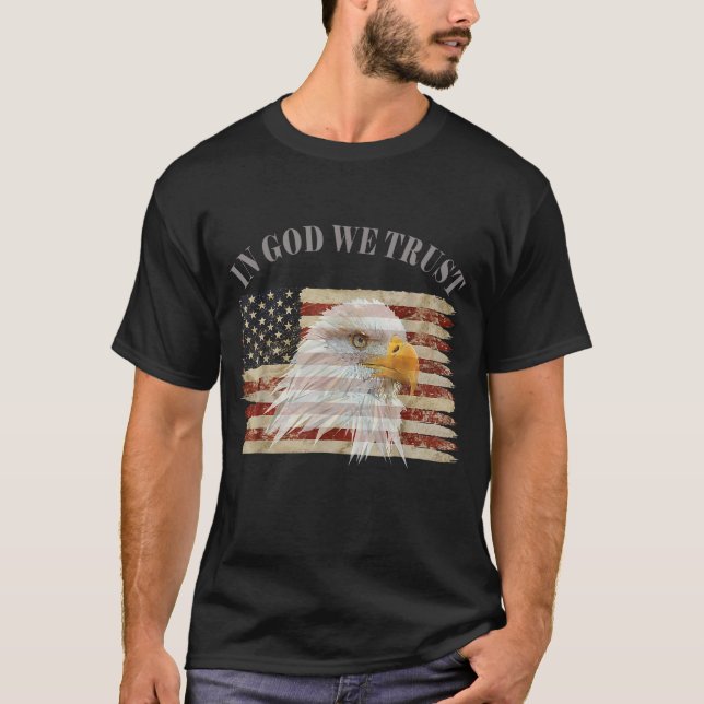 Camiseta En Dios confiamos en el respeto norteamericano (Anverso)