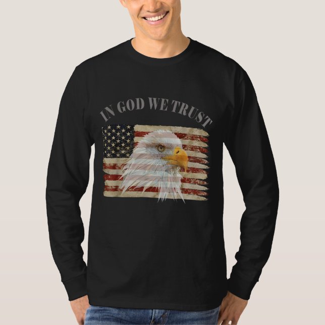 Camiseta En Dios confiamos en el respeto norteamericano (Anverso)