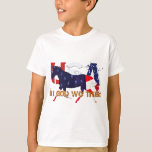 Camiseta En dios nosotros caballo Confianza-Patriótico