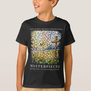 Camiseta En Dios se convierten las piezas rotas en obras ma