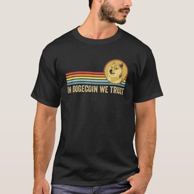 Camiseta En Dogecoin Confiamos, Crypto Dogecoin HODL Doge (Anverso)