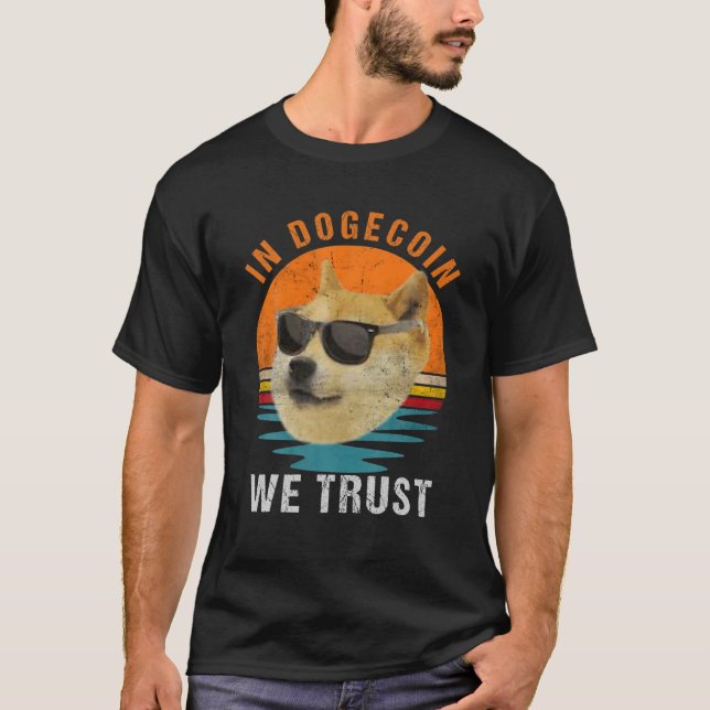 Camiseta En Dogecoin Confiamos, Crypto Dogecoin HODL Doge (Anverso)
