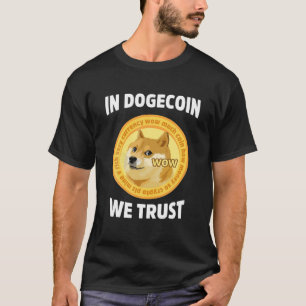 Camiseta En Dogecoin Confiamos en Cryptocurrency Blockchain