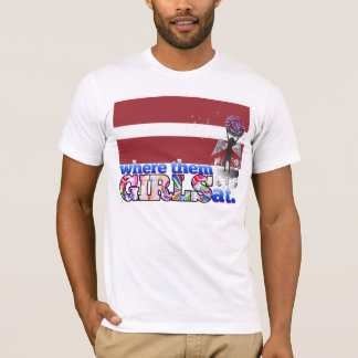 Camiseta ¿En dónde ellos chicas letones?