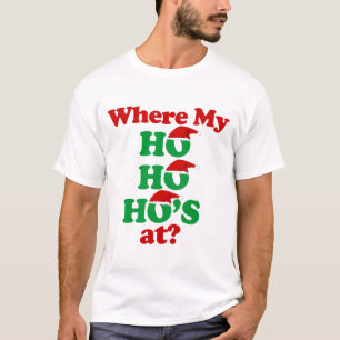Camiseta ¿En dónde mi ho ho ho? Papá Noel