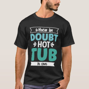 Camiseta En Duda Bañera De Hidromasaje En La Piscina