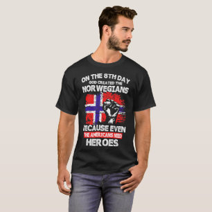 Camiseta En el 8vo día dios creó a héroes del americano