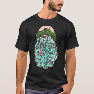 Camiseta En El Acantilado Junto Al Mar
