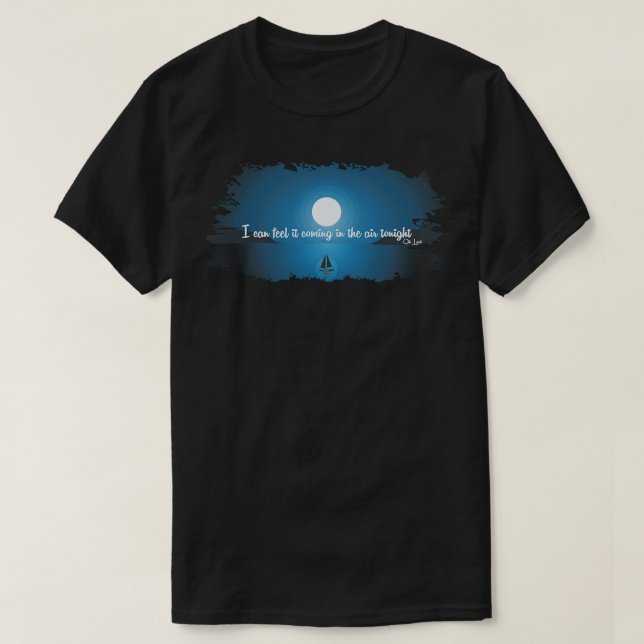 Camiseta En el aire esta noche Phil Collins, los años 80 (Diseño del anverso)