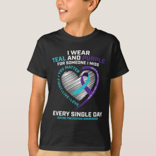 Camiseta En el amor por la memoria la prevención del suicid
