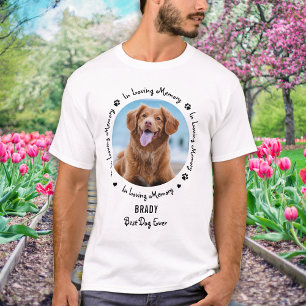 Camiseta En el amor por la memoria Mascota pérdida Mascota 