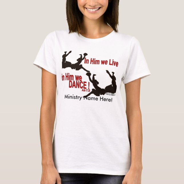 Camiseta En él bailamos (las mujeres) (Anverso)