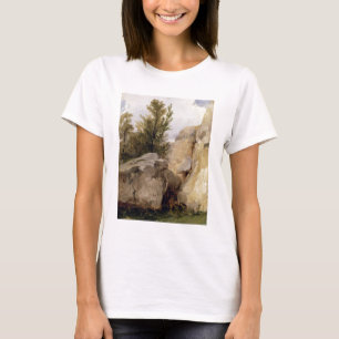 Camiseta En el bosque de Fontainebleau, c.1825 (el aceite