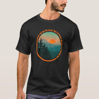 Camiseta En el bosque voy a hacer senderismo en el campamen