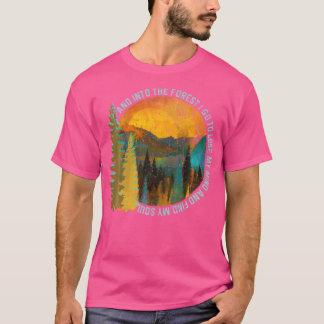 Camiseta En el bosque voy a hacer senderismo por la camilla