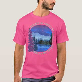 Camiseta En el bosque voy a hacer senderismo por la natural
