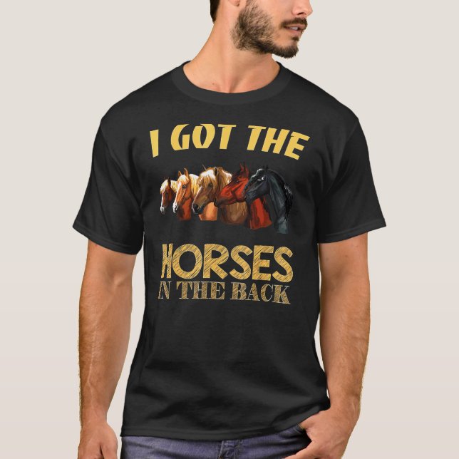 Camiseta En el caballo trasero (Anverso)